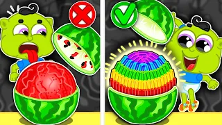 Liam Family USA | Miniature Watermelon Cake Decoration | Family Kids Cartoons