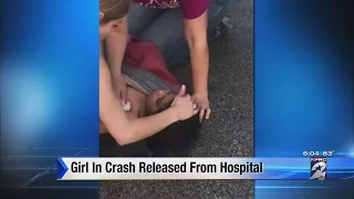 Girl in crash released from hospital