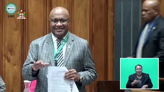 Fiji’s DPM and Minister for Trade contributes to the motion