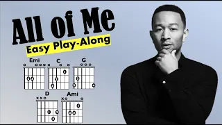 All of Me (John Legend) EASY Guitar/Lyric Play-ALong