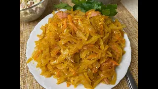 ВКУСНАЯ И СОЧНАЯ ТУШЕНАЯ КАПУСТА/ МОЙ СПОСОБ ПРИГОТОВЛЕНИЯ/ Все очень легко и просто