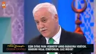 Eşim evine para vermeyip anne babasına veriyor. Hakkımı helal etmiyorum. Caiz midir? - atv