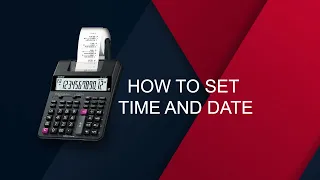 Printing Calculator - How To Set Time And Date