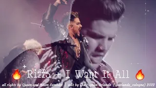 Queen + Adam Lambert - I Want it All  incl. Riffs (fan made)