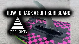 How To Hack Your Catch Surf Beater - Softboard Surfboard Single Fin Modification