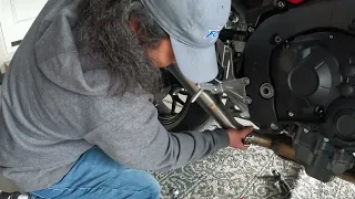 2022 Honda CBR1000RR DIY install SC PROECT CR-T EXHAUST