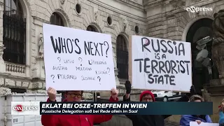 Eklat bei OSZE-Treffen in Wien: Russische Delegation saß bei Rede allein im Saal