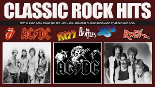 The Rolling Stones, Led Zeppelin, AC/DC, Aerosmith, Queen 🔥🔥 Power Ballads | Classic Rock Songs