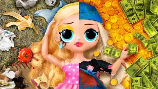 Rich Sister vs Broke / 30 LOL OMG DIYs