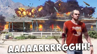 GTA 5 - Trevor kills O'Neil brothers and burns their farm [4K]