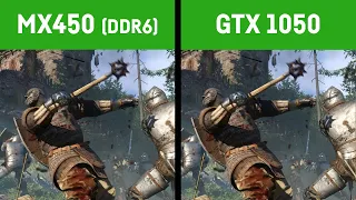 MX 450 DDR6 vs GTX 1050 (Laptop) in 12 Games