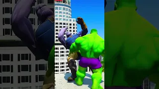 GTA V HULK KILLS THANOS 😲| #shorts