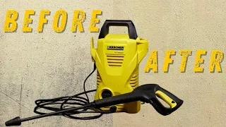 IS THE SMALLEST KARCHER PRESSURE WASHER ANY GOOD? | REVIEW AND TEST