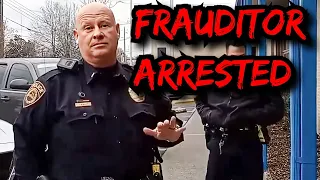 MORON FRAUDITOR GETS ARRESTED AT HIS OWN HOME