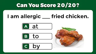 Mixed English Grammar Quiz: 97% WILL FAIL THIS QUIZ:  CAN YOU SCORE 20/20? #6