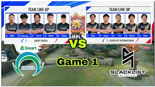 MUST Watch!! Chaknu's Comeback!! Omega vs Blacklist Game 1 - MPL PH Filipino Season 13 Week 6