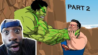 Superman Vs Hulk Animation Part 2 Reaction