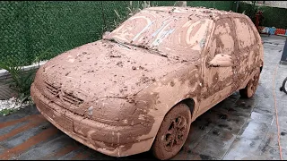 20 YEARS UNWASHED CAR ! Wash the Dirtiest Citroen Saxo