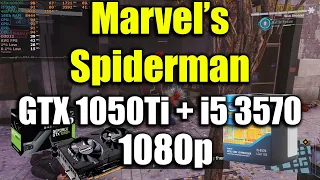 Marvel's Spiderman Remastered - i5 3570 + GTX 1050Ti | 1080p + FSR