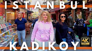 ISTANBUL TURKEY 2022 KADIKOY BAZAAR 3 NOVEMBER WALKING TOUR | 4K ULTRA HD 60FPS