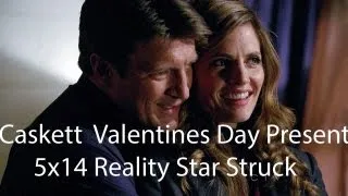 Castle - 5x14 'Reality Star Struck' End Scene Caskett Valentines Day Presents and A Kiss HD