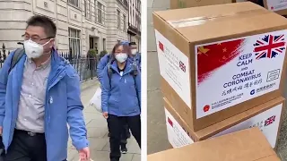 Chinese doctors arrive in London to help with coronavirus effort