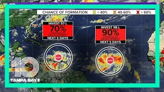 Tracking 2 tropical waves in Atlantic, could become tropical storms