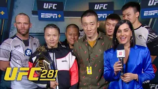 Zhang Weili recaps win vs. Carla Esparza to recapture the strawweight title | UFC 281 | ESPN MMA