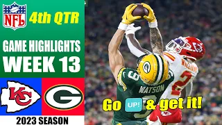 Kansas City Chiefs vs Green Bay Packers FULL GAME 4th QTR [WEEK 13] | NFL Highlights 2023