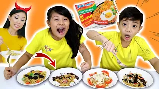 JANGAN SALAH PILIH INDOMIE dengan TOPPING TERANEH 😱😱 | Tantangan Lucu | CnX Adventurers