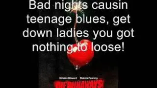 Cherry Bomb- The Runaways w/ Lyrics