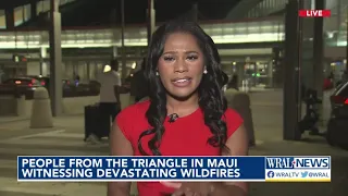 Garner family on vacation in Maui witnesses devastating wildfires