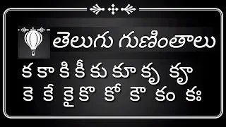 Telugu guninthalu | తెలుగు గుణింతాలు (క-ఱ) | Learn How to write Telugu guninthalu all from Ka to Rra