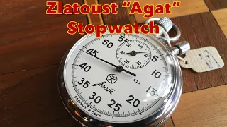 Soviet Russian Zlatoust, "Agat" Stopwatch Unboxing