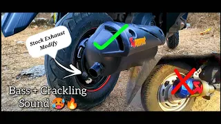 Honda Dio Stock Exhaust Modification || Awesome Sound 🥵🔥💥