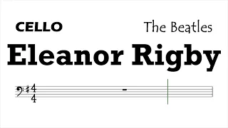 Eleanor Rigby Cello Sheet Music Backing Track Play Along Partitura