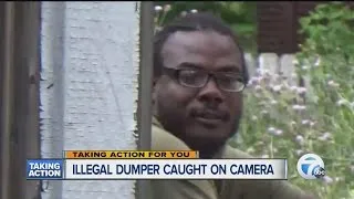 Suspected illegal dumper gets caught in the mud