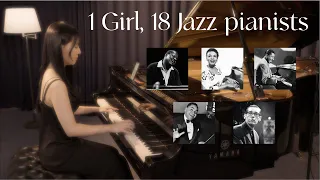 1 girl, 18 jazz pianists