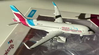 Eurowings A320 Special livery unboxing Herpa Wings 1:500 🌟⭐️🔥