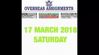 assignment abroad times 17 March 2018
