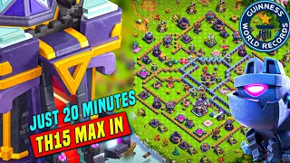 Coc New Update-This Player makes a world Record-Max his base in Just 20 minutes-Clash of Clan