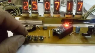 NIXIE CLOCK часы на ардуино нано