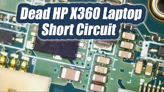 Another easy Fix. Motherboard Short circuit repair - HP Spectre X360 13-002dx No power