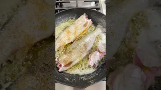 *BEST* Way to Cook Fresh Rainbow Trout 🎣🍽️ #Shorts