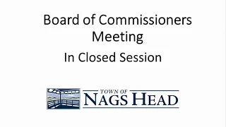 Livestream Recording of the Town of Nags Head Board of Commissioners Meeting - November 2, 2022