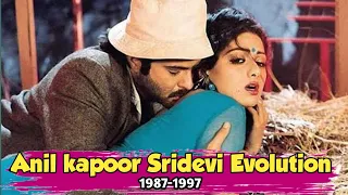 Anil kapoor Sridevi Evolution 1987-1997 #Sridevi #Anilkapoor #Bollywoodmusic #80s90shits