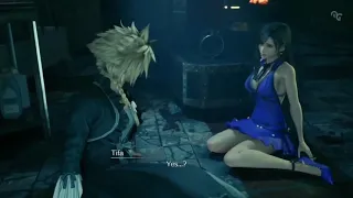 FINAL FANTASY 7 REMAKE : Funny Moments, Tifa's reaction sees Cloud's dress