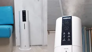 YOKEKON Large Room Humidifiers for Bedroom, 9L Gal Ultrasonic Cool Mist Digital Humidifier