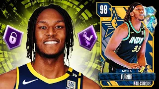 GALAXY OPAL MYLES TURNER GAMEPLAY!! THE BEST BIG NOT NAMED KAREEM IN NBA 2K24 MyTEAM!!