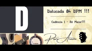 Batucada 84 BPM - Cadência 1 - Quadrado de Ré Maior com Subída.